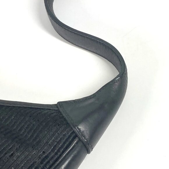 HERMES Trim 31 Trim 31 bag Shoulder Bag straw / Leather Black/SilverHardware - Picture 5 of 15